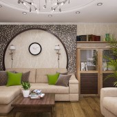Интерьер 3-х комнатной квартиры, 85 кв.м.